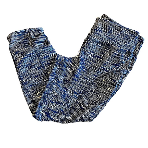 NEW Me Sheeky Athletic Capri Pants in Blue with Thin White Stripe Patter… - Picture 6 of 12